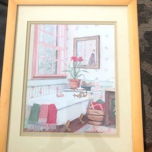 Wall print for bathroom